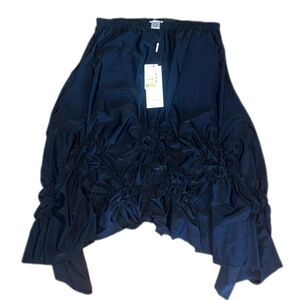 2 friends Womans's Black Asymmetrical Whimsy Goth Skirt NWT SZ M